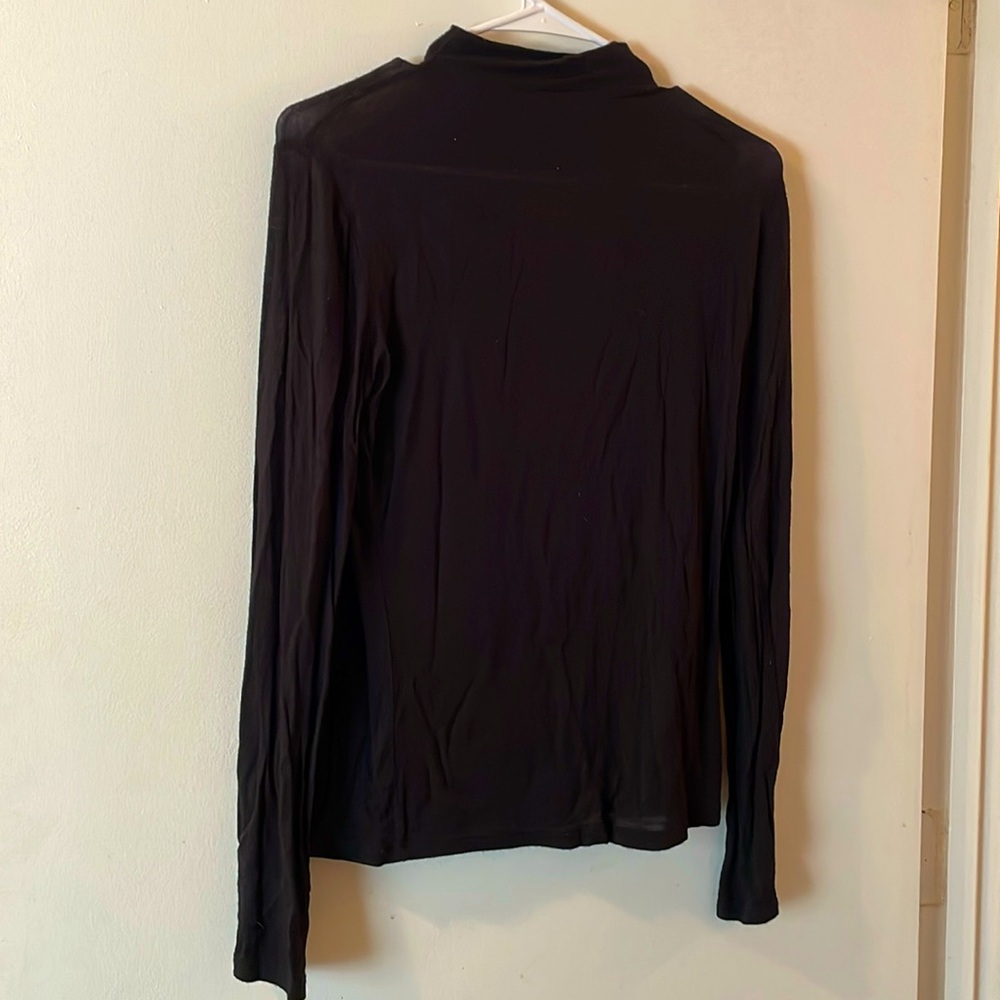Mango Basics size extra small black half turtleneck